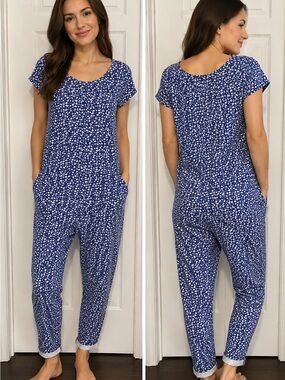 Smash + Tess Mae Romper Bluebell Floral Size Small Soft Lounge One Piece
